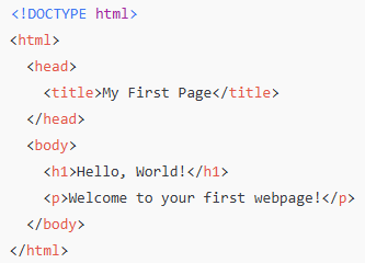 simple html code